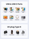 UGREEN 30W Outlet Extender UK (2A1C)CD314