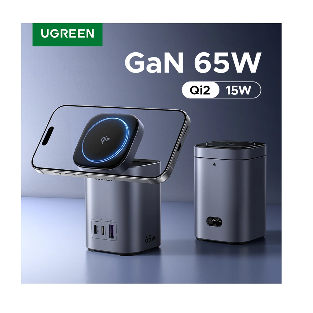 UGREEN 65W 2-in-1 GaN Desktop Fast Charger UK
