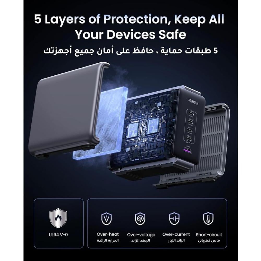 UGREEN Nexode 300W 5-Port PD GaN Fast Charger UK CD333