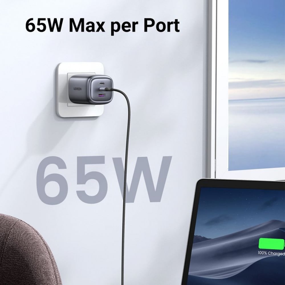 UGREEN Nexode 65W Charger UK (Space Gray)