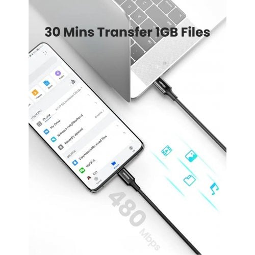 UGREEN USB-C 2.0 Charging Cable 100W 1m (Black)US300