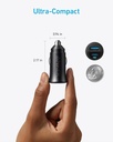 Anker PowerDrive Car Charger 30W, 2Ports - Black
