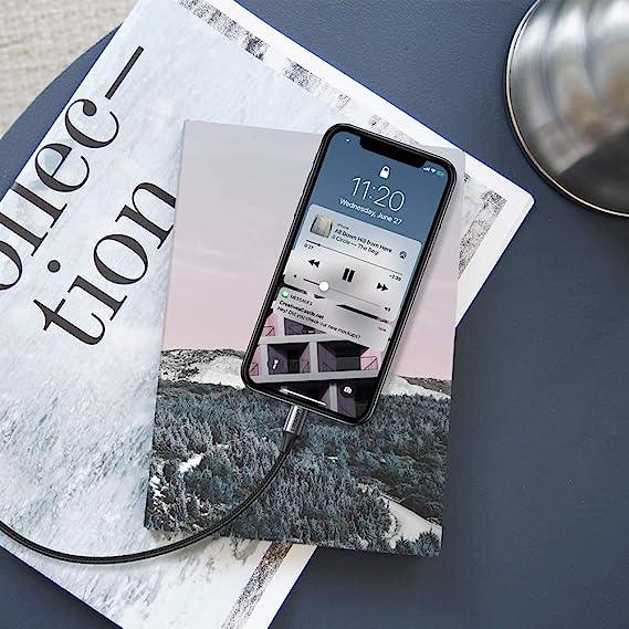 UGREEN USB-C to Lightning M/M Cable Aluminum Shell Braided 1m (Black)US304