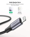 UGREEN USB-C to Lightning M/M Cable Aluminum Shell Braided 2m (Black)US304