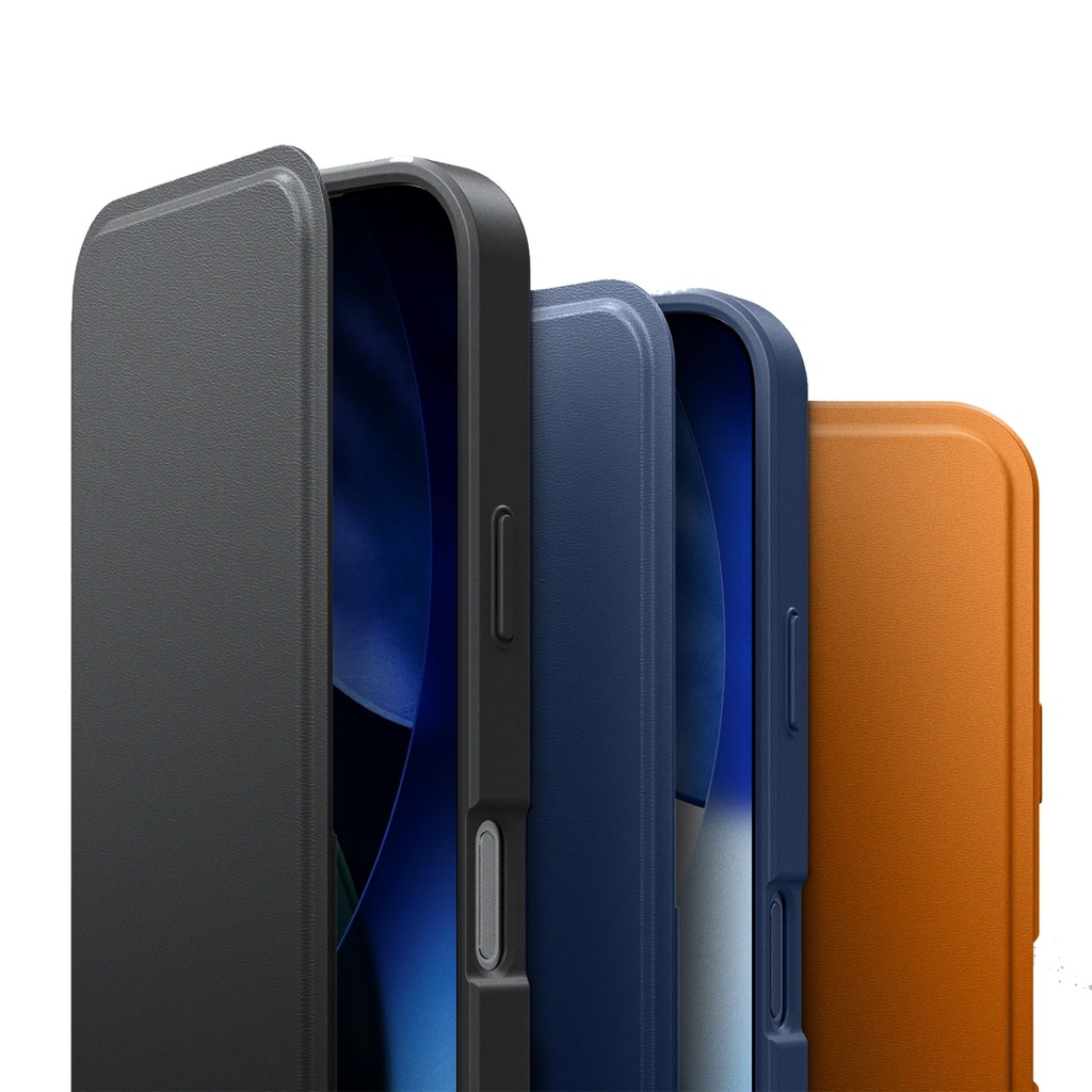 AMAZINGTHING GLAMOUR FOLIO MAGSAFE DROP PROOF CASE FOR IPHONE 17 PRO MAX 6.9 (Color: BLACK)