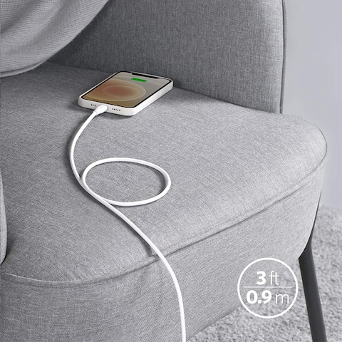 Anker PowerLine III Flow USB-C With Lightning Connector 0.9m - White