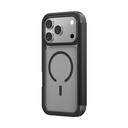 AMAZINGTHING GLAMOUR FOLIO MAGSAFE DROP PROOF CASE FOR IPHONE 17 PRO MAX 6.9 (Color: BLACK)