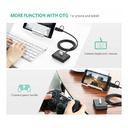 Ugreen 4 Port USB 3.0 Hub With Type-c Adapter - 1 Meter / Black