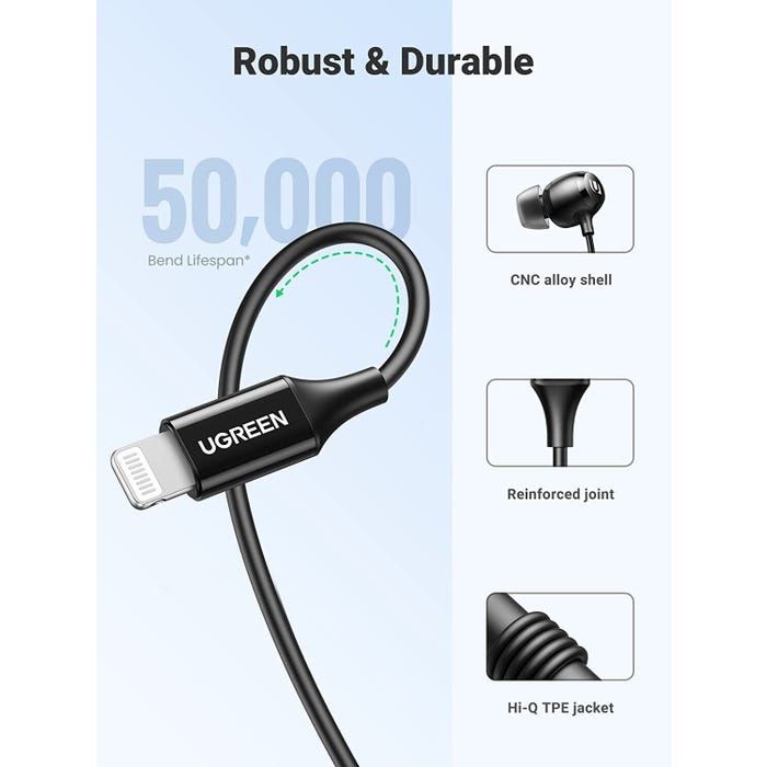 Ugreen In Ear Earphone With Lightning Connector