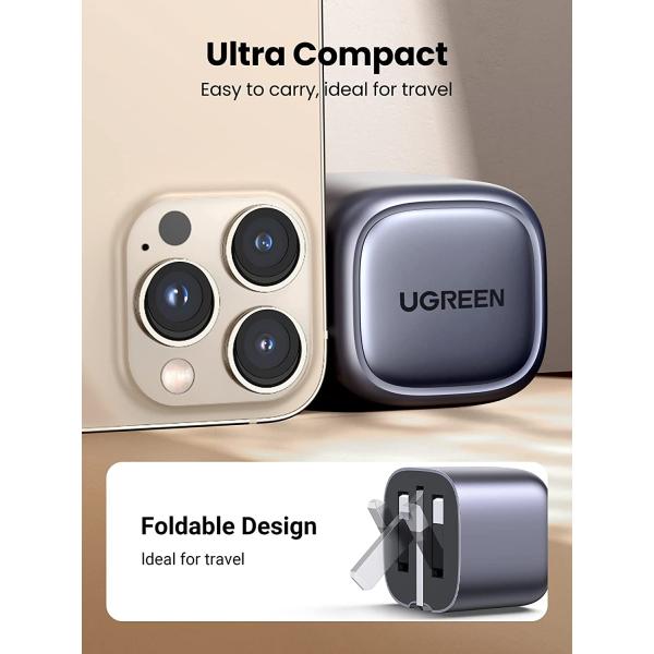 Ugreen Nexode 30W USB C Plug PD 3.0 Fast Charge Foldable GaN Charge