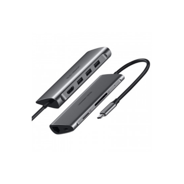 Ugreen USB C Hub 9 IN 1 Type-C to HDMI +USB 3.0*3 +PD power Converter - Grey