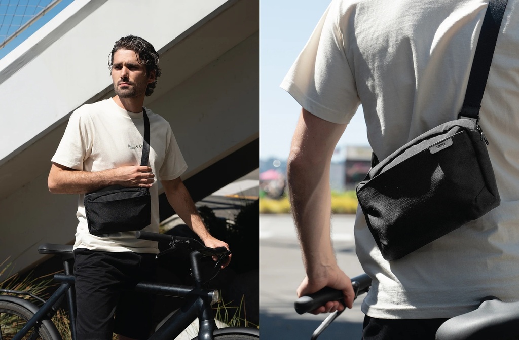 Uniq Arden RPET RipStop Sling Bag 2L -Midnight Black