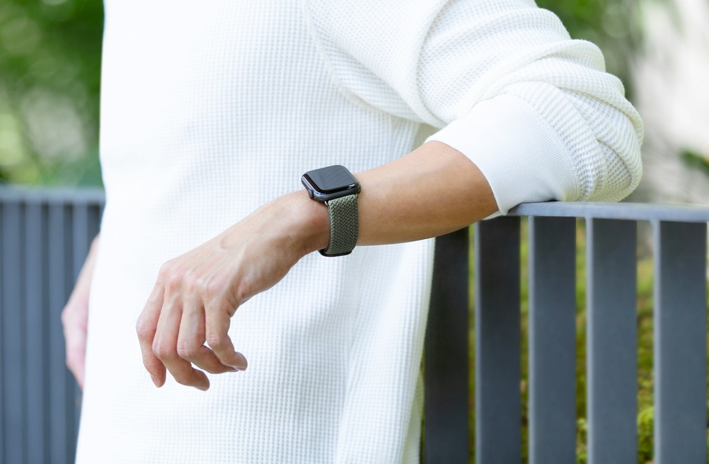 Uniq Aspen Braided Watch Strap for Apple Watch 44MM - Granite Grey 