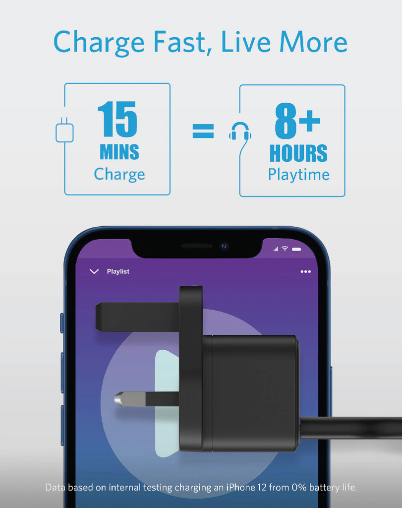 Variant: [A2149K11] Anker PowerPort III 20W Cube Charger - Black