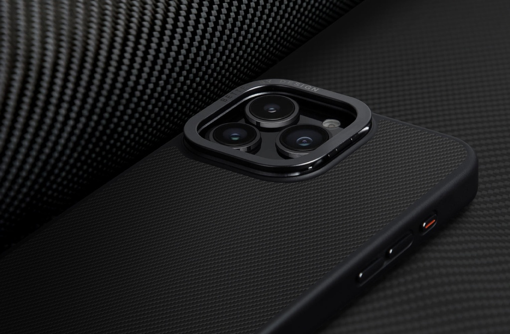 Uniq Hybrid Keva Max MagSafe Case with Camera Stand for iPhone 16 Pro – Carbon Black