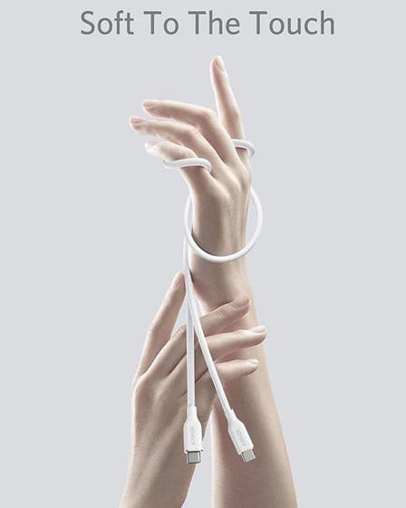 Anker Super Strong PowerLine lll Flow - USB-C to USB-C / 6ft / White