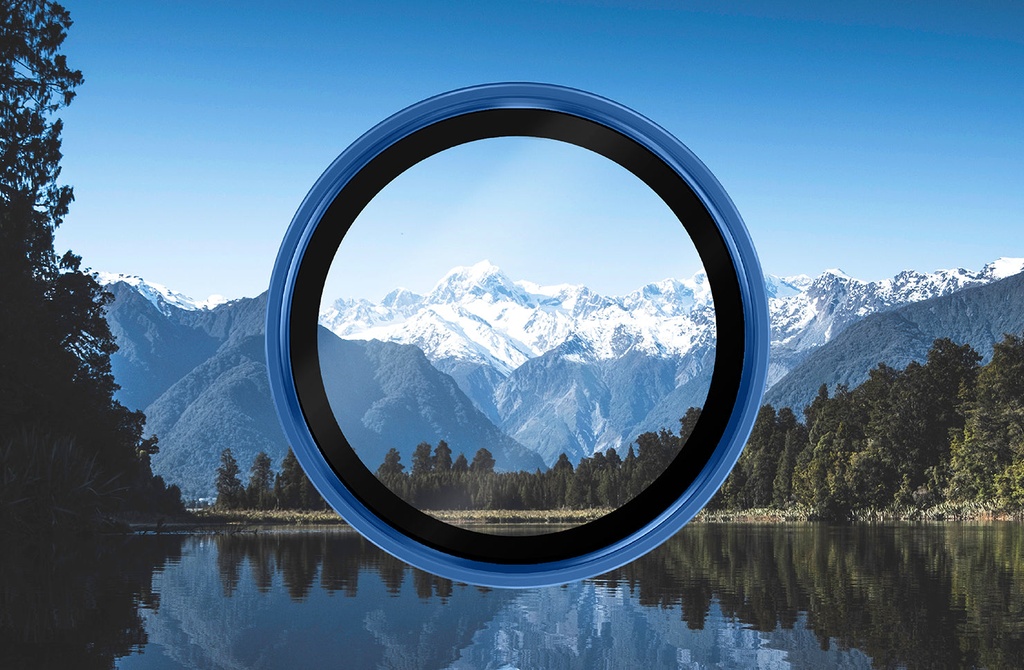 Uniq Optix Camera Lens Protector for iPhone 16 & 16 Plus – Midnight Black