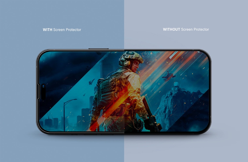 Uniq Optix Glass Screen Protector for iPhone 14 Pro Max - Matte Clear 