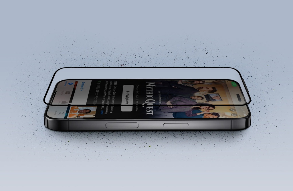 Uniq Optix Vivid Clear Glass Screen Protector for iPhone 16 Pro