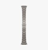 Uniq Osta Steel Strap With Steel Self Adjustable Links for Apple Watch 49/45/42mm - Titanium Silver 