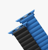 Uniq Revix Reversible Magnetic for Apple Watch Strap 42/44/45mm Caspian (Blue/Black) 