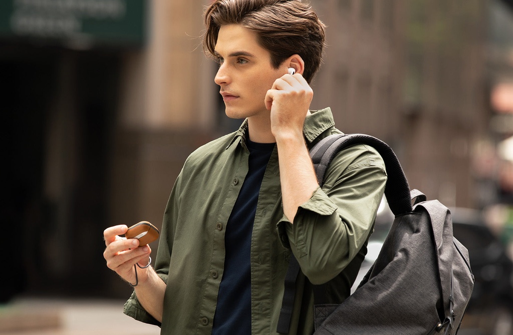 Uniq Terra Genuine Leather Snap Case for Airpods Pro 2 - Toffee Brown