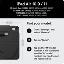 Zugu iPad Air 11"/10.9" (2020-2025) Alpha Case - Black
