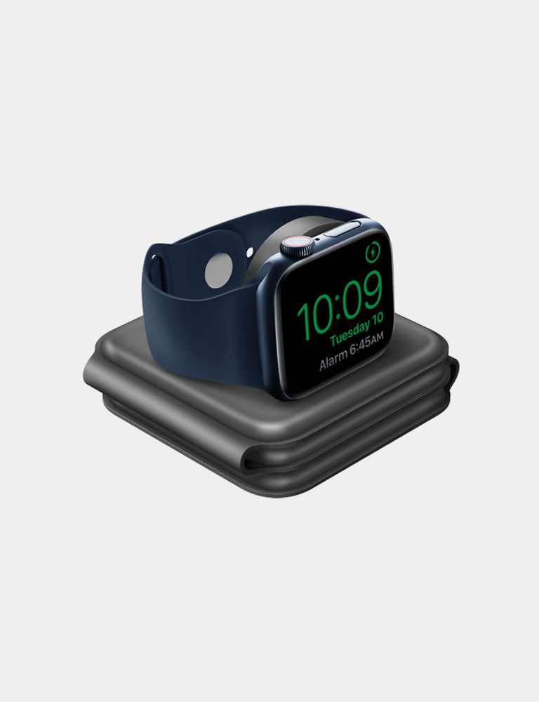 bazic gomag trio 3 in 1 foldable magnetic wireless charger grey