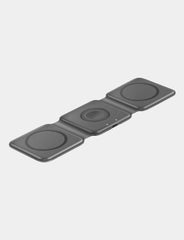 bazic gomag trio 3 in 1 foldable magnetic wireless charger grey