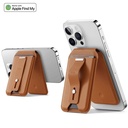 esr halolcok geo wallet grip stand  crame brown