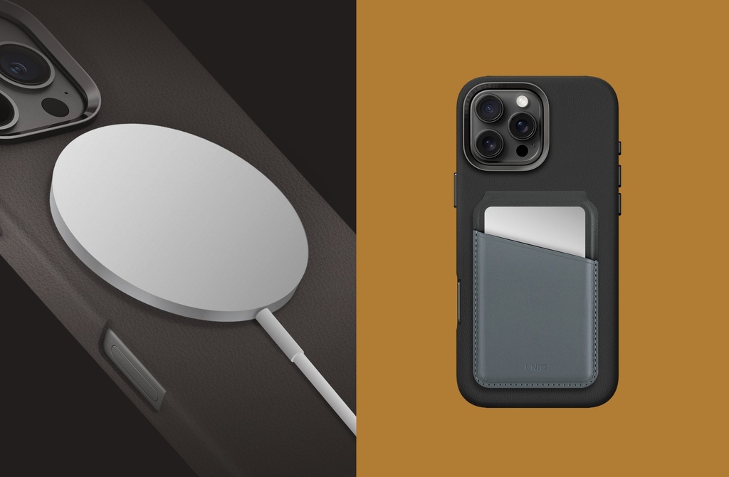 niq Hybrid Lyden Magsafe Case for iPhone 16 Pro Max – Flint Grey