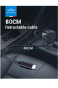 BRAVE 60W DUAL PORT CAR CHARGER WITH RETRACTABLE TYPE-C CABLE-BCC28