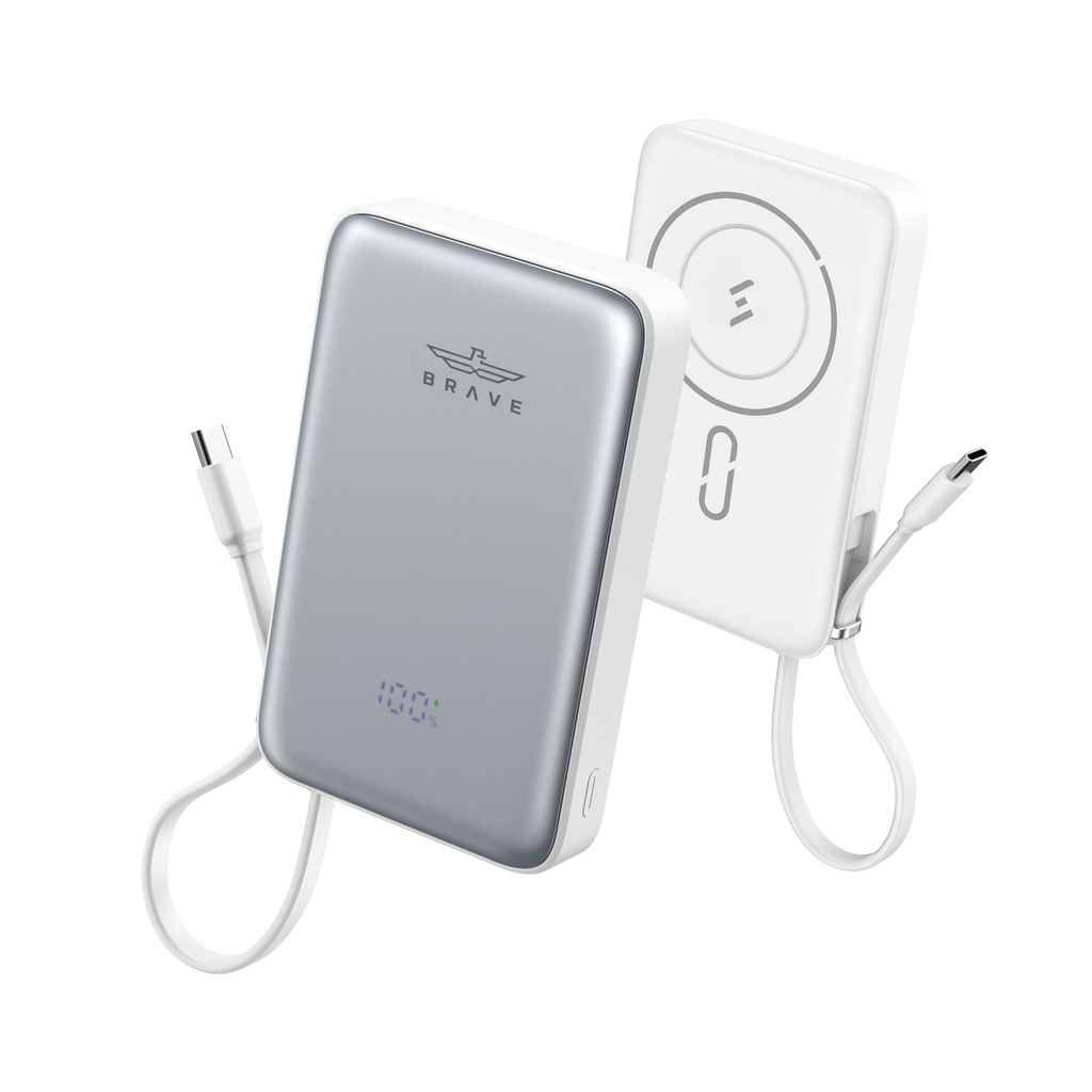 BRAVE Magpow Ultra Wireless Fast Charge Power Bank 10000mAh - Black