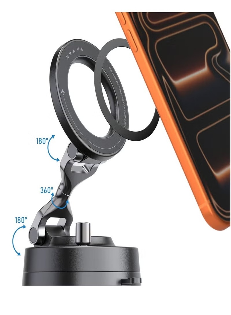 BRAVE Magnetic Vacuum Suction Mount BHL-56
