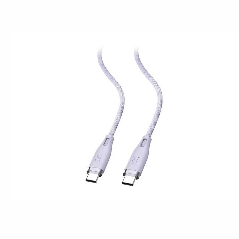 كيبل RAVPower USB-C إلى USB-C بقوة 60W طول 1.2 متر - بنفسجي