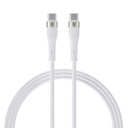 كيبل RAVPower USB-C إلى USB-C بقوة 60W طول 1 متر - أبيض