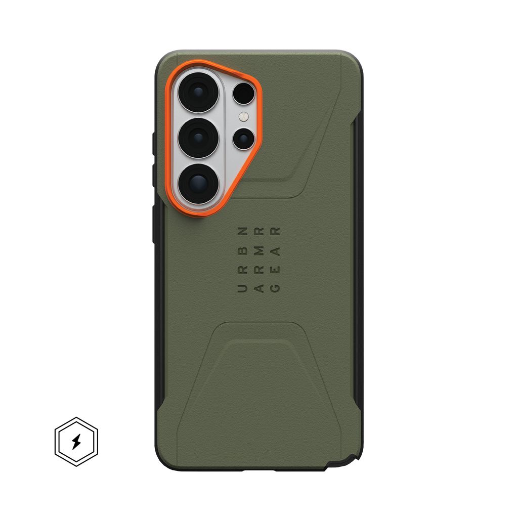 UAG Samsung Galaxy S26 Ultra Civilian w/Magnet Case (Olive Drab/Orange)