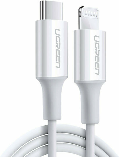 UGREEN USB-C to Lightning M/M Cable Rubber Shell 2m (White)US171