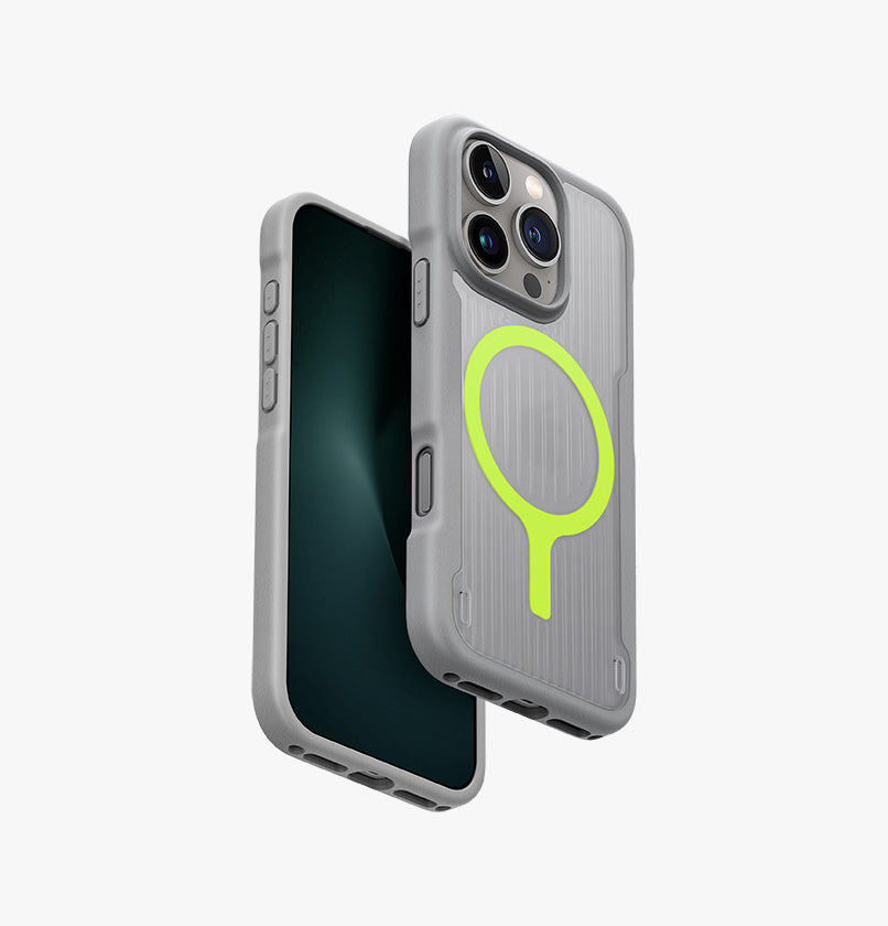 Uniq Hybrid Combat MagSafe Case for iPhone 16 Pro Max – Stone Grey