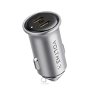Voltme Cazo 30 CC Car Charger (30W) Silver Grey
