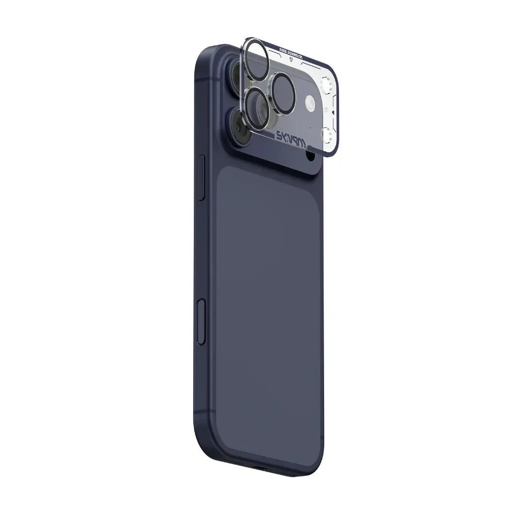 SKINARMA IPHONE 17 PRO FULL MATTE CAMERA LENS PROTECTOR MAGMA BLUE
