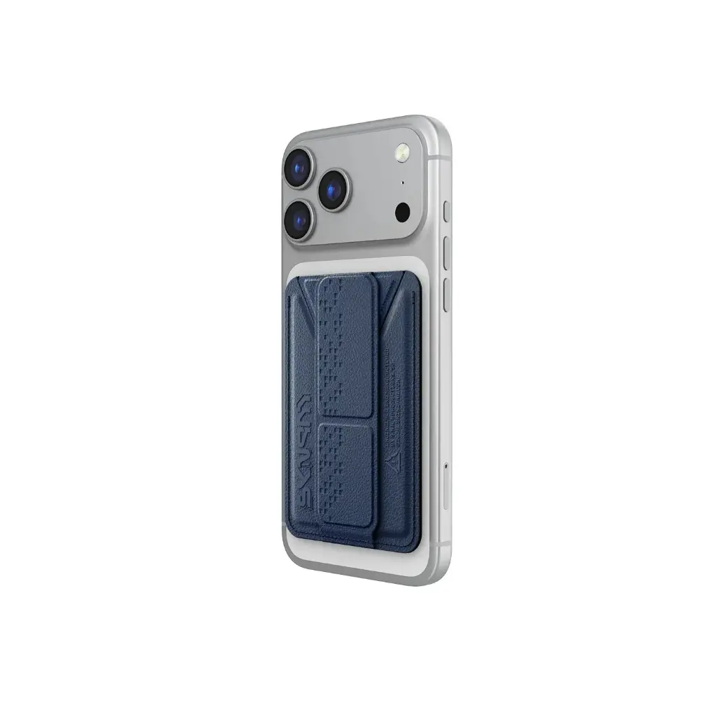  SKINARMA MAGNETIC CARDHOLDER WITH GRIP-STAND KADO HAXA BLUE