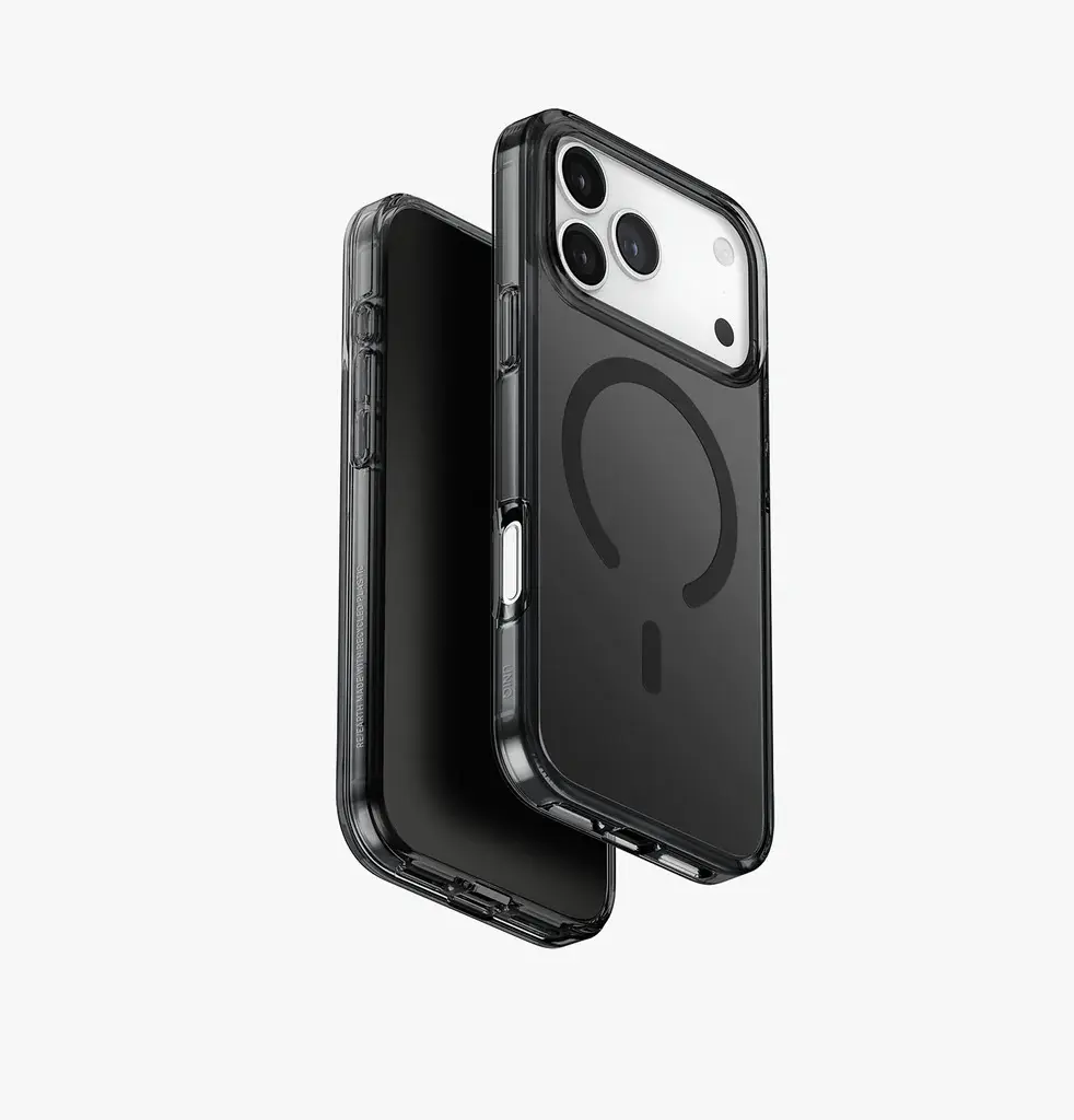  UNIQ HYBRID IPHONE 17 PRO MAX )2025( 6.9 MAGCLICK CHARGING CLARIO )ECO) - SMOKE )SMOKE