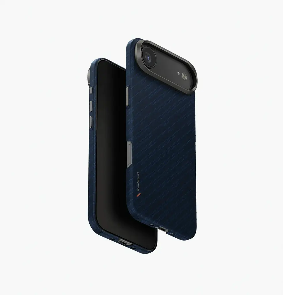 UNIQ HYBRID IPHONE 17 AIR )2025( 6.6  MAGCLICK CHARGING KEVA EDGE - TRANCE BLUE )TRANCE BLUE