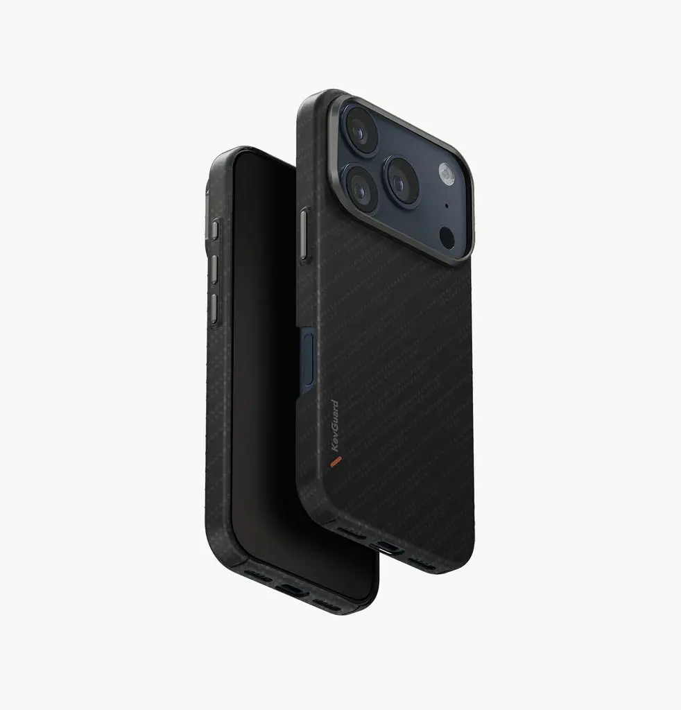 UNIQ HYBRID IPHONE 17 PRO )2025( 6.3 MAGCLICK CHARGING KEVA EDGE - CARBON BLACK )CARBON BLACK