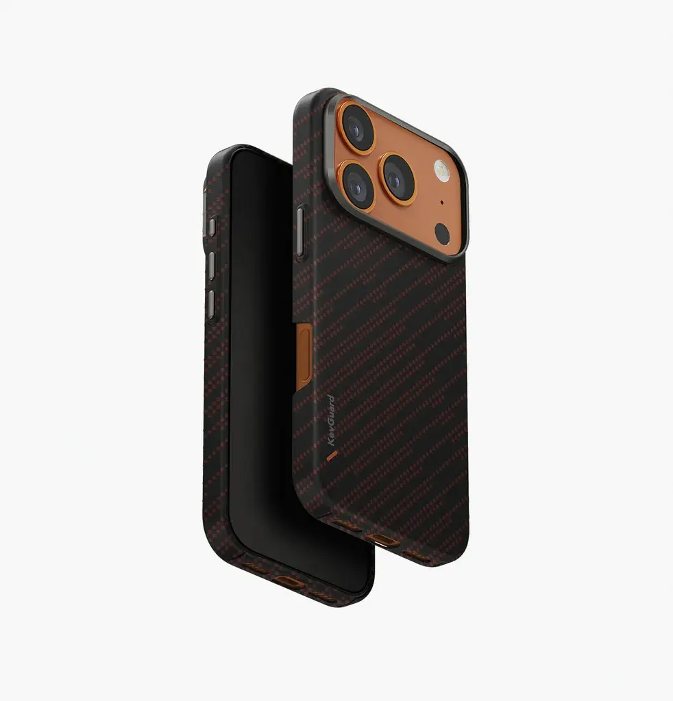  UNIQ HYBRID IPHONE 17 PRO )2025( 6.3 MAGCLICK CHARGING KEVA EDGE - RUST ORANGE )RUST ORANG