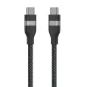 كابل أنكر USB-C إلى USB-C بقوة 240 واط مجدول معاد تدويره (0.9 متر / 3 أقدام) - أسود