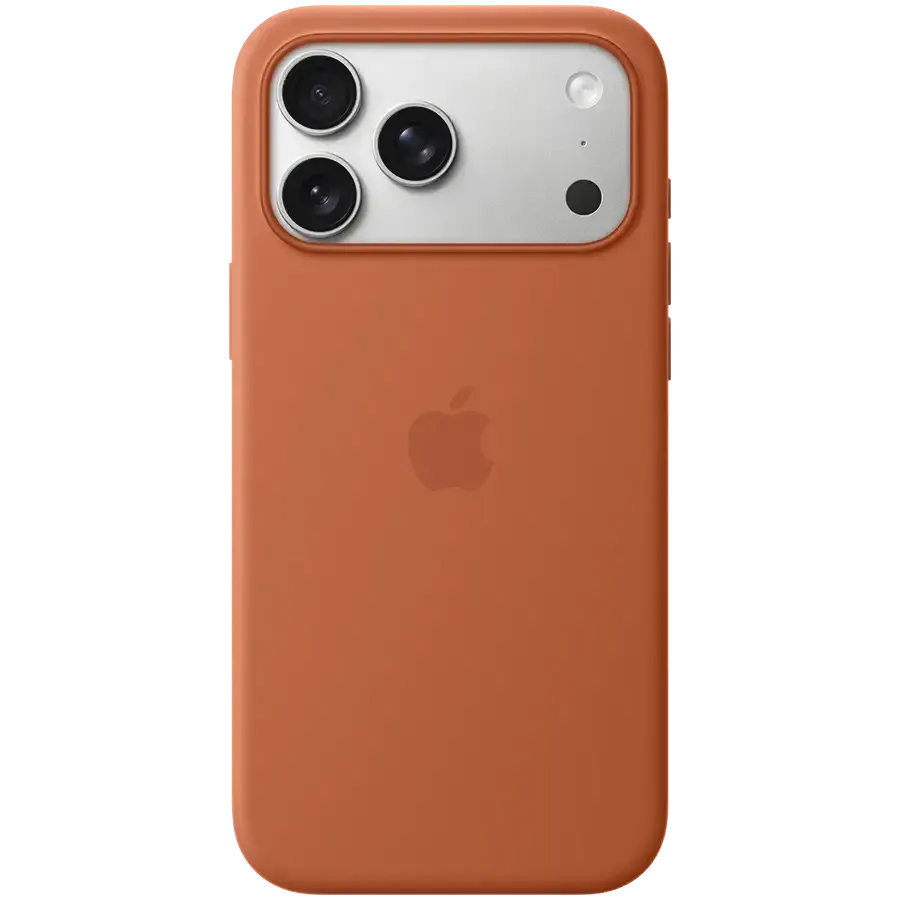 Apple - iPhone 17 Pro Max Silicone Case with MagSafe - Terra Cotta 