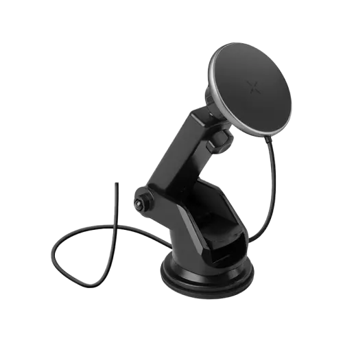 Energea MagDrive 15W MagSafe Car Charger (Desktop / Air Vent) - Gunmetal