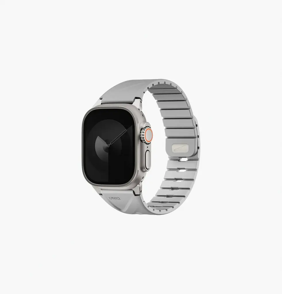  Uniq Fluo Bundle Magnetic Watch Strap With Connector for Apple Watch 40mm to 49mm - Mist Grey